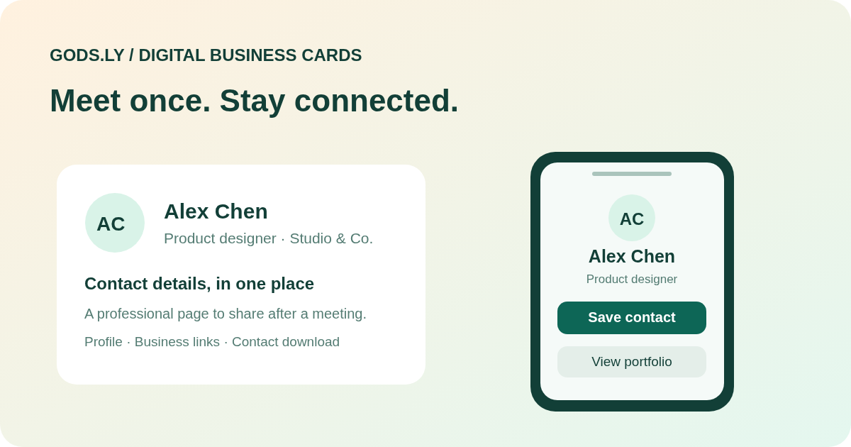 Cartes de visite numériques : partager un contact par lien ou QR